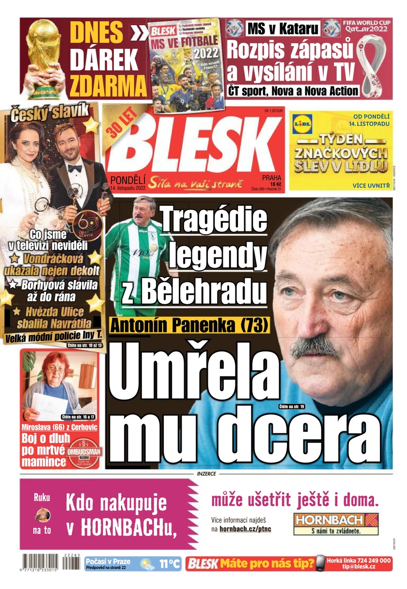 E-magazín BLESK - 14.11.2022 - CZECH NEWS CENTER a. s.