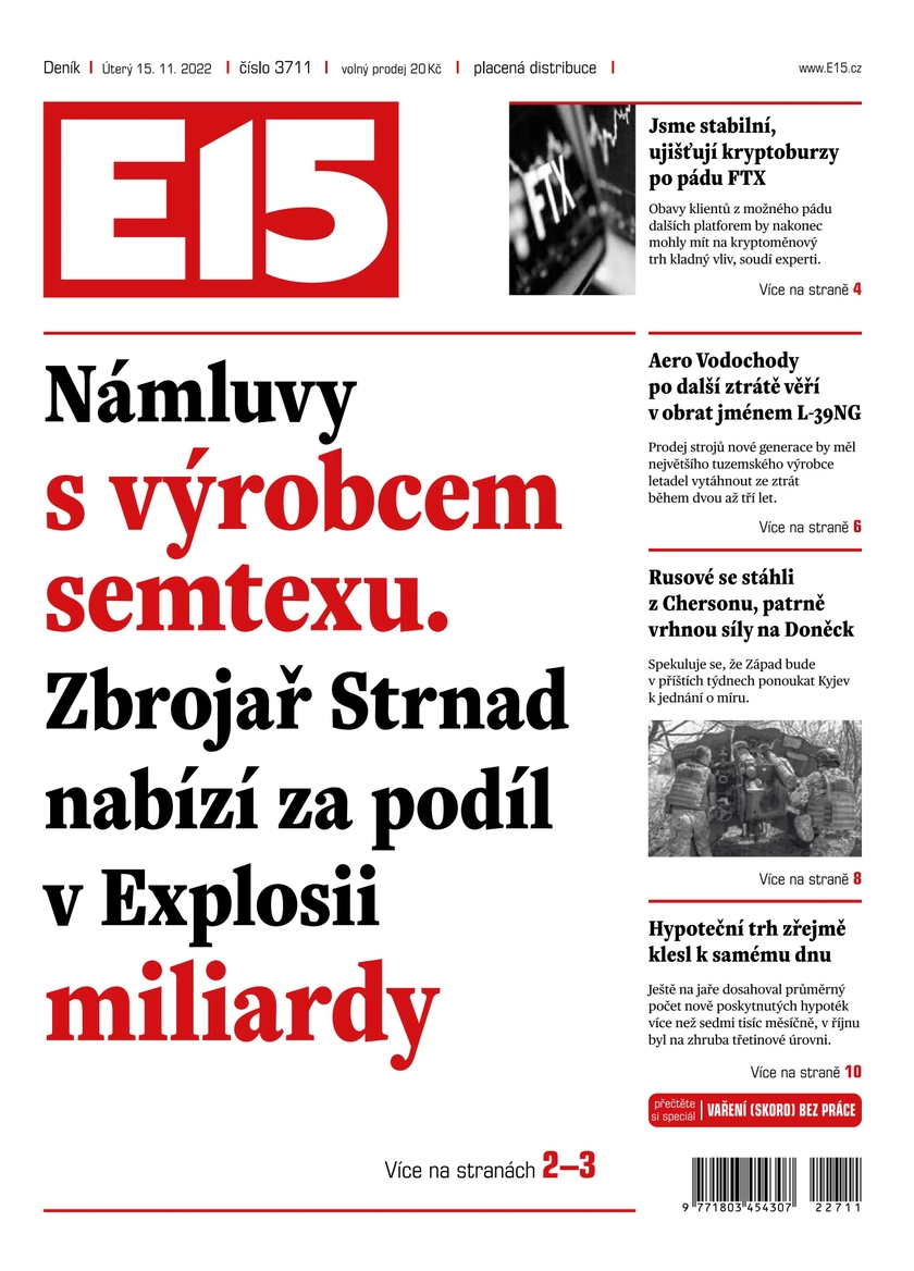 E-magazín E15 - 15.11.2022 - CZECH NEWS CENTER a. s.