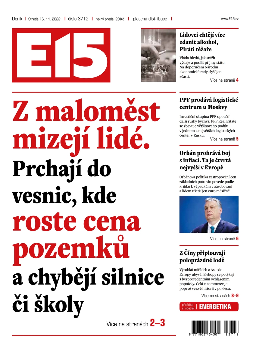 E-magazín E15 - 16.11.2022 - CZECH NEWS CENTER a. s.