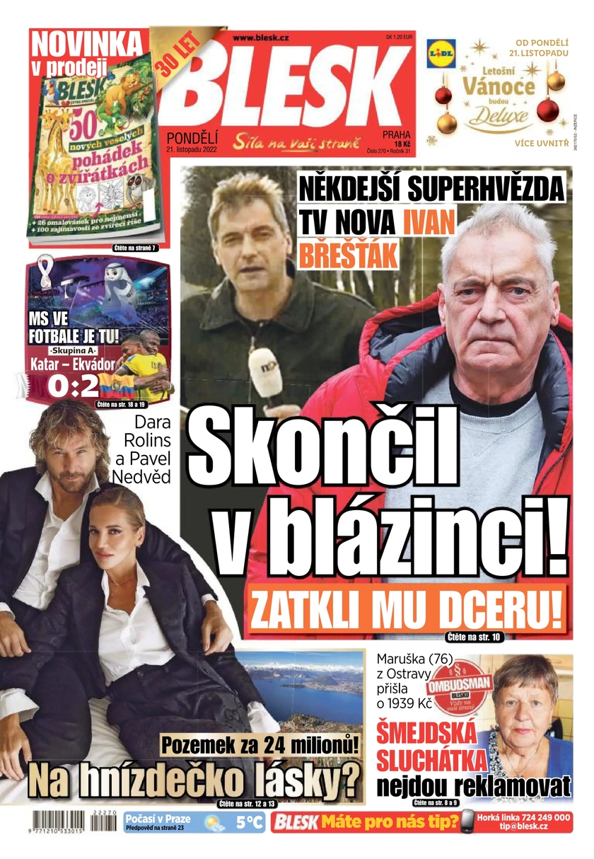 E-magazín BLESK - 21.11.2022 - CZECH NEWS CENTER a. s.