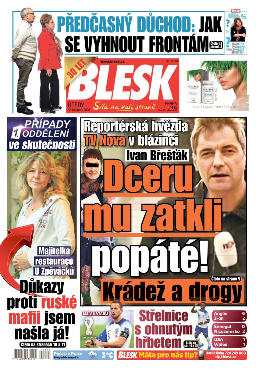 E-magazín BLESK - 22.11.2022 - CZECH NEWS CENTER a. s.