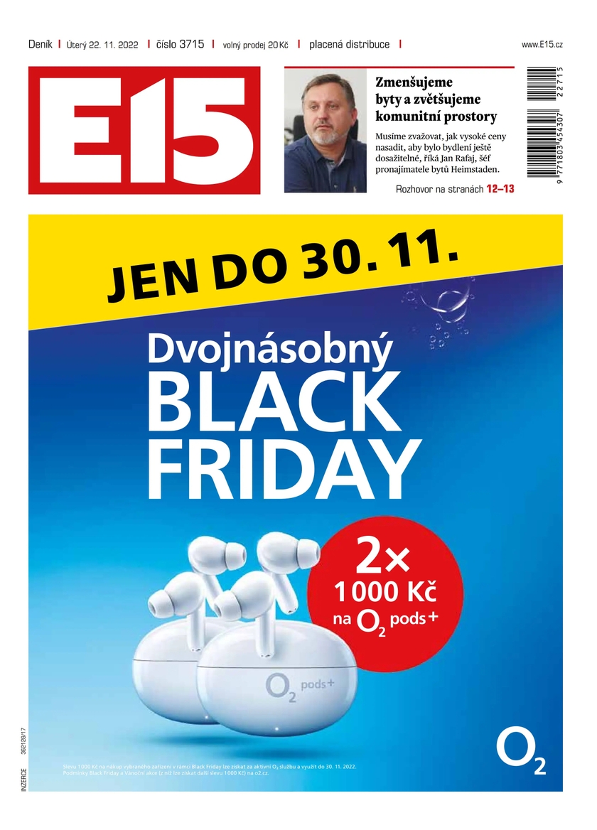 E-magazín E15 - 22.11.2022 - CZECH NEWS CENTER a. s.