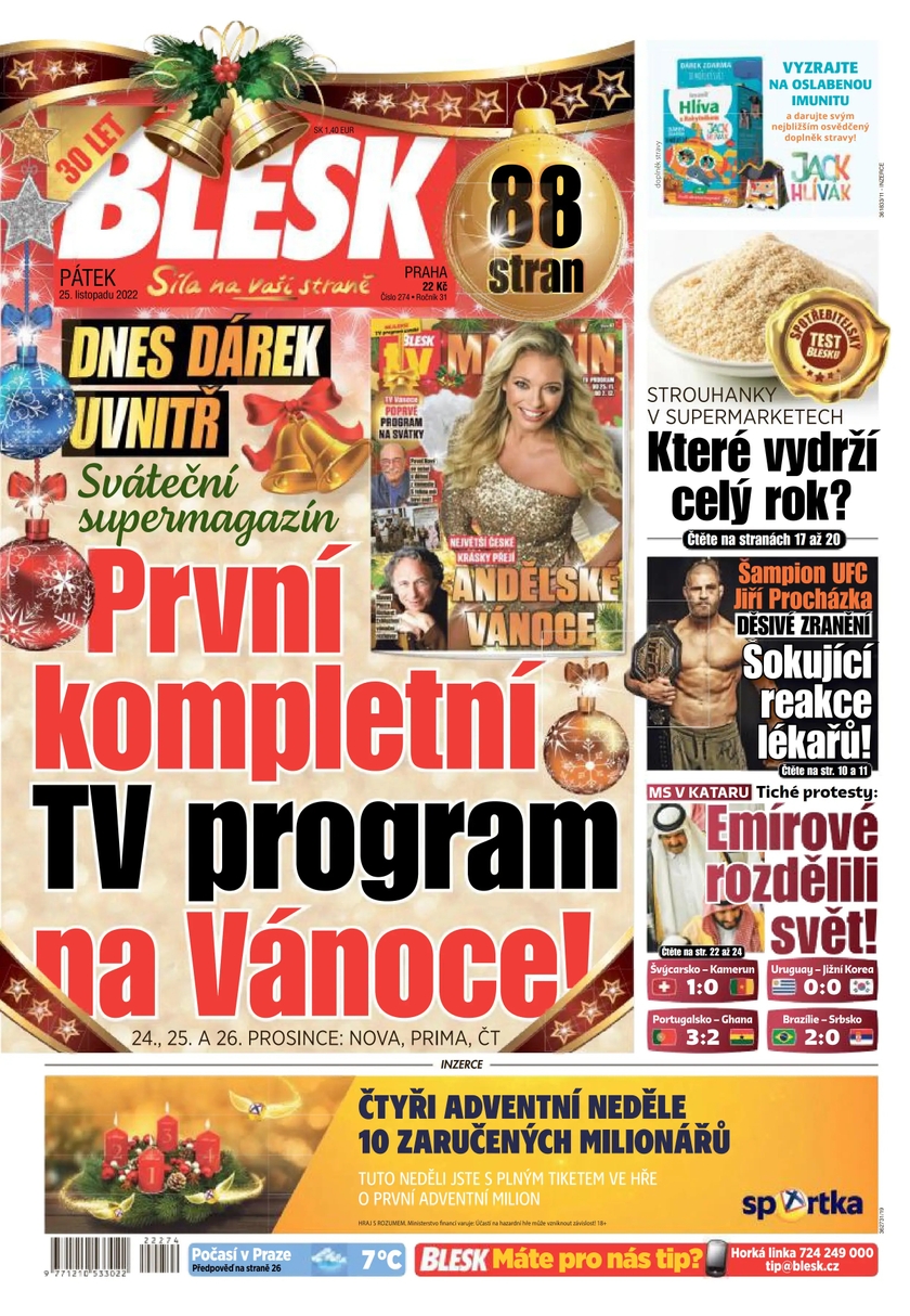 E-magazín BLESK - 25.11.2022 - CZECH NEWS CENTER a. s.