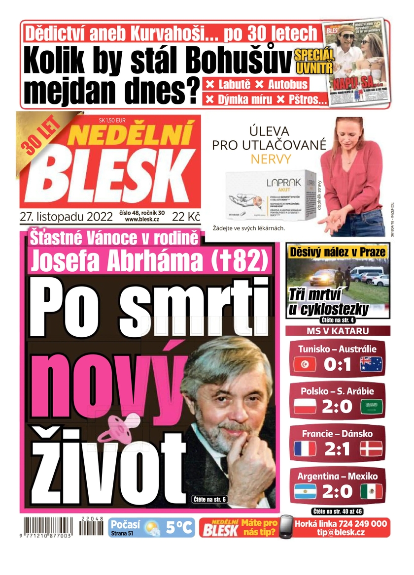 E-magazín NEDĚLNÍ BLESK - 48/2022 - CZECH NEWS CENTER a. s.