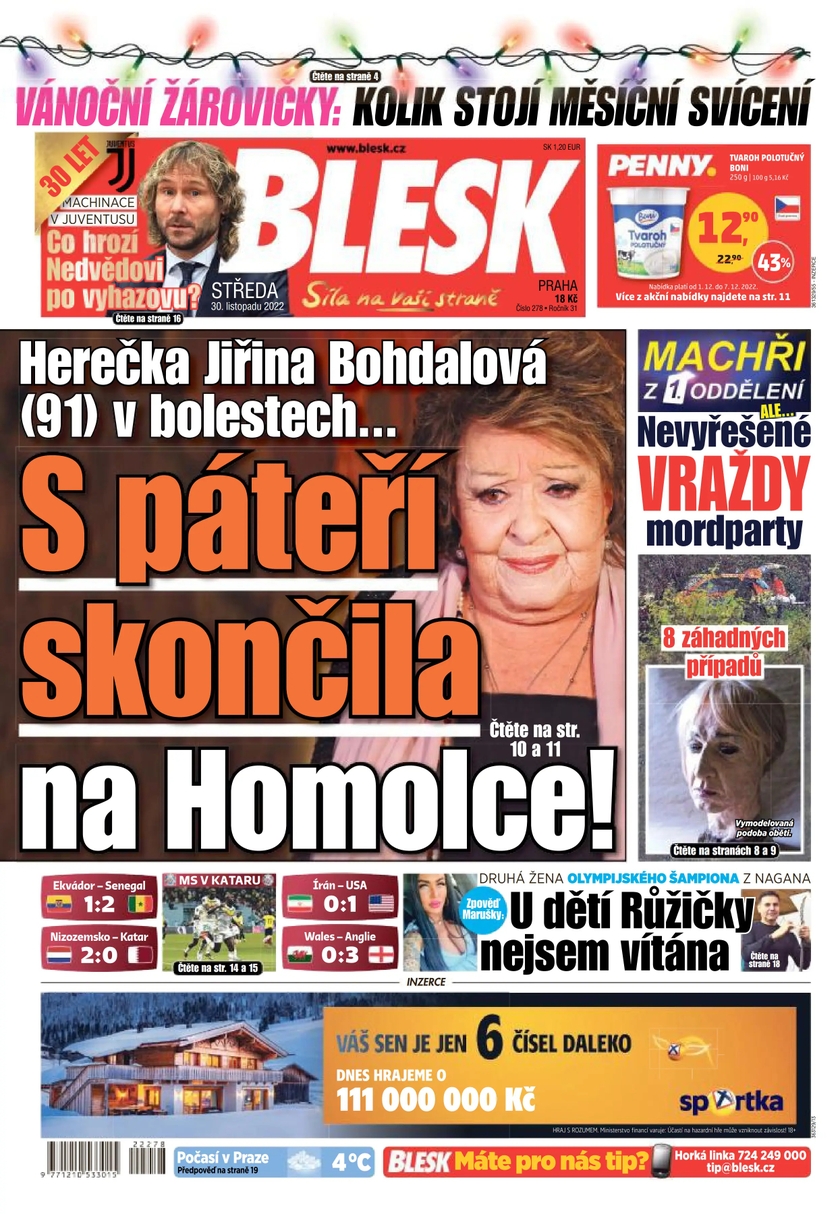 E-magazín BLESK - 30.11.2022 - CZECH NEWS CENTER a. s.