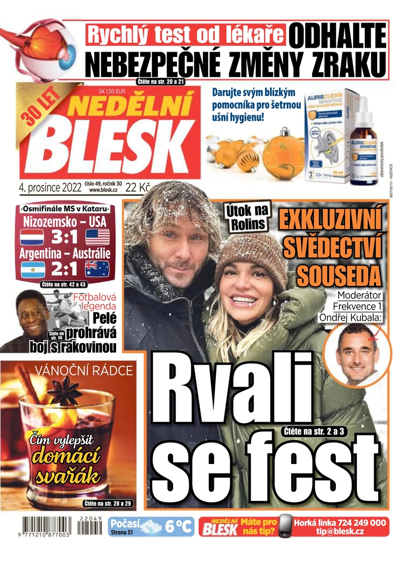 E-magazín NEDĚLNÍ BLESK - 49/2022 - CZECH NEWS CENTER a. s.