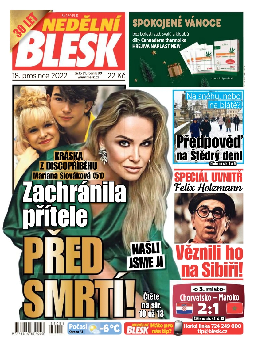 E-magazín NEDĚLNÍ BLESK - 51/2022 - CZECH NEWS CENTER a. s.