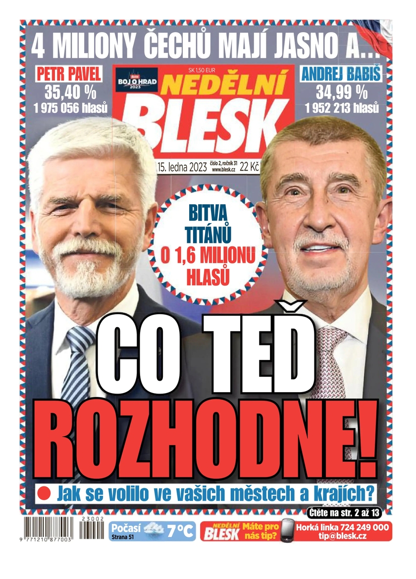 E-magazín NEDĚLNÍ BLESK - 2/2023 - CZECH NEWS CENTER a. s.