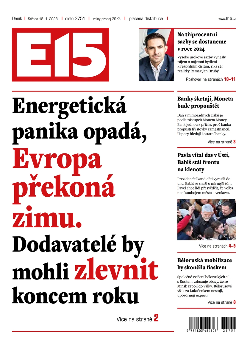 E-magazín E15 - 18.1.2023 - CZECH NEWS CENTER a. s.