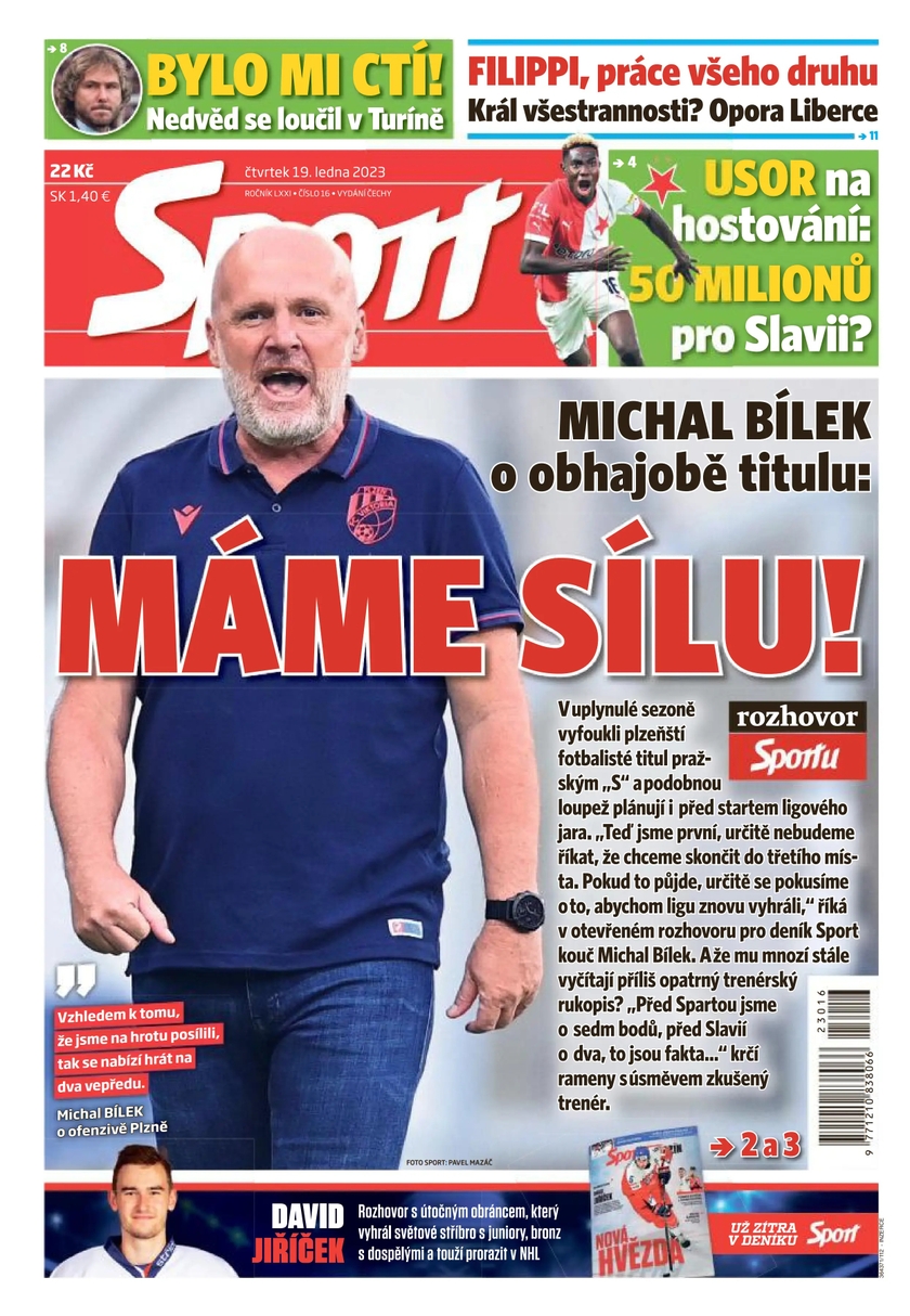 E-magazín Sport - 19.1.2023 - CZECH NEWS CENTER a. s.