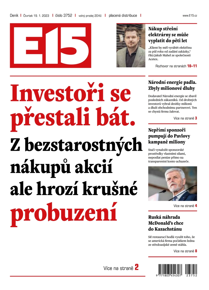 E-magazín E15 - 19.1.2023 - CZECH NEWS CENTER a. s.