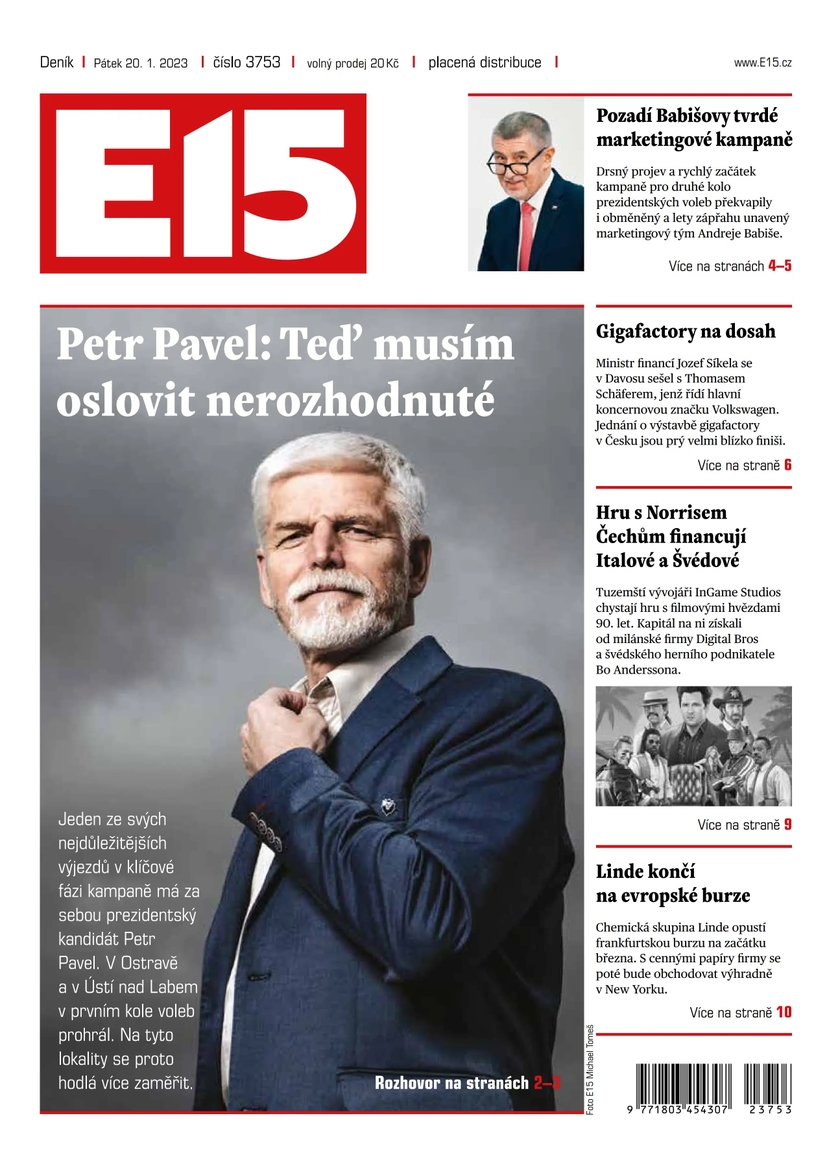 E-magazín E15 - 20.1.2023 - CZECH NEWS CENTER a. s.