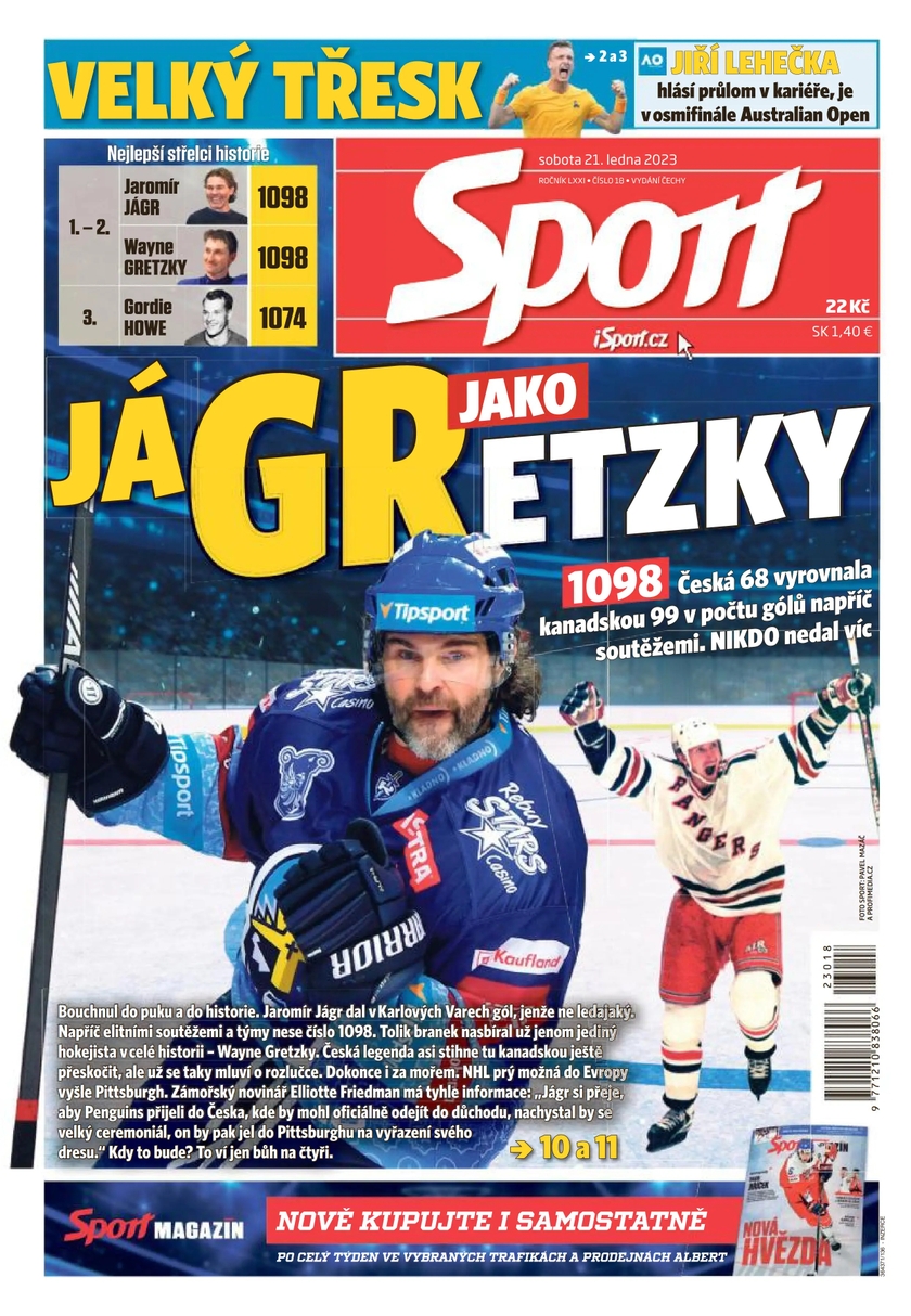 E-magazín Sport - 21.1.2023 - CZECH NEWS CENTER a. s.