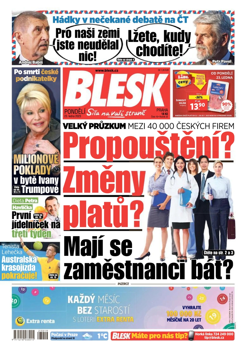 E-magazín BLESK - 23.1.2023 - CZECH NEWS CENTER a. s.