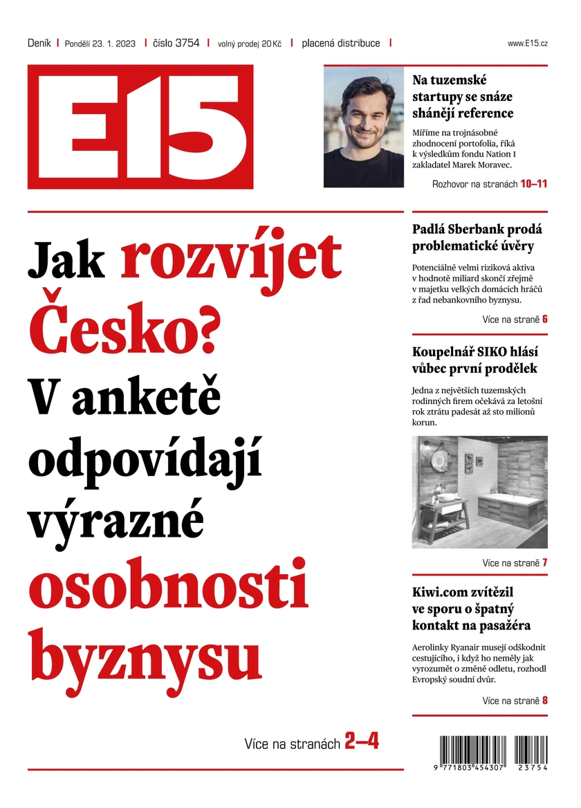 E-magazín E15 - 23.1.2023 - CZECH NEWS CENTER a. s.