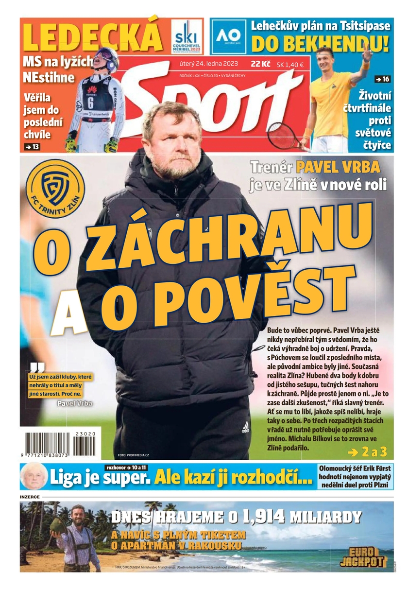 E-magazín Sport - 24.1.2023 - CZECH NEWS CENTER a. s.