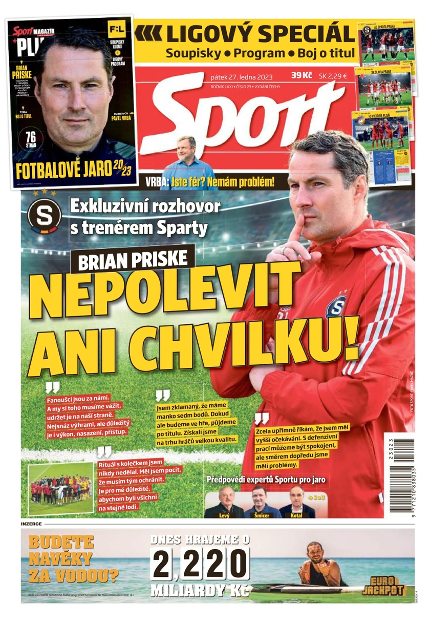 E-magazín Sport - 27.1.2023 - CZECH NEWS CENTER a. s.