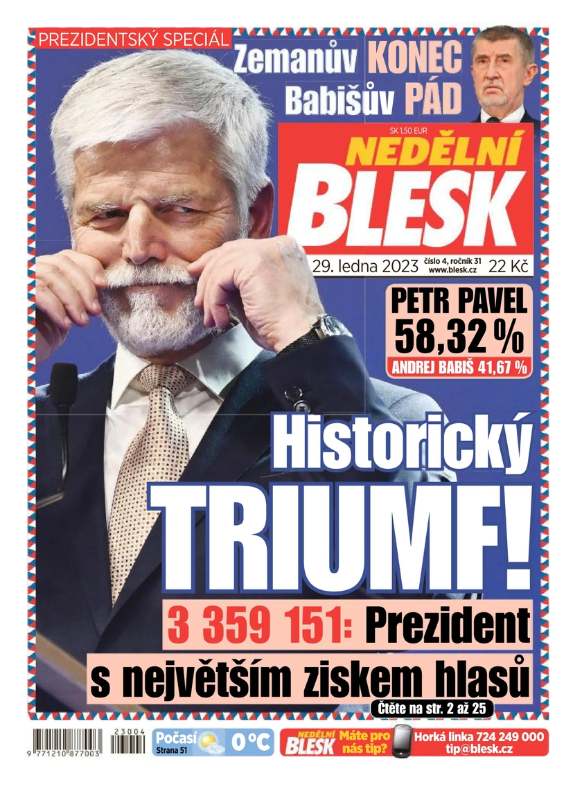 E-magazín NEDĚLNÍ BLESK - 4/2023 - CZECH NEWS CENTER a. s.