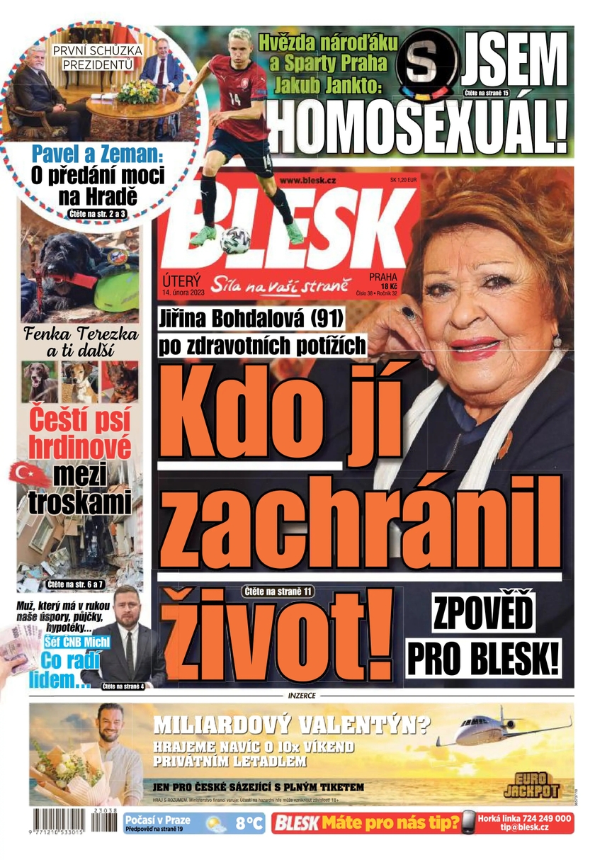 E-magazín BLESK - 14.2.2023 - CZECH NEWS CENTER a. s.