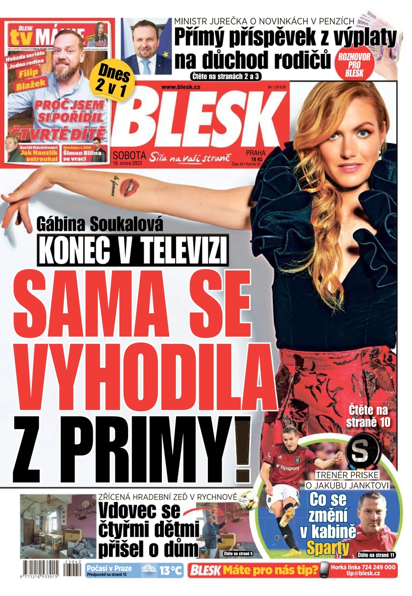 E-magazín BLESK - 18.2.2023 - CZECH NEWS CENTER a. s.