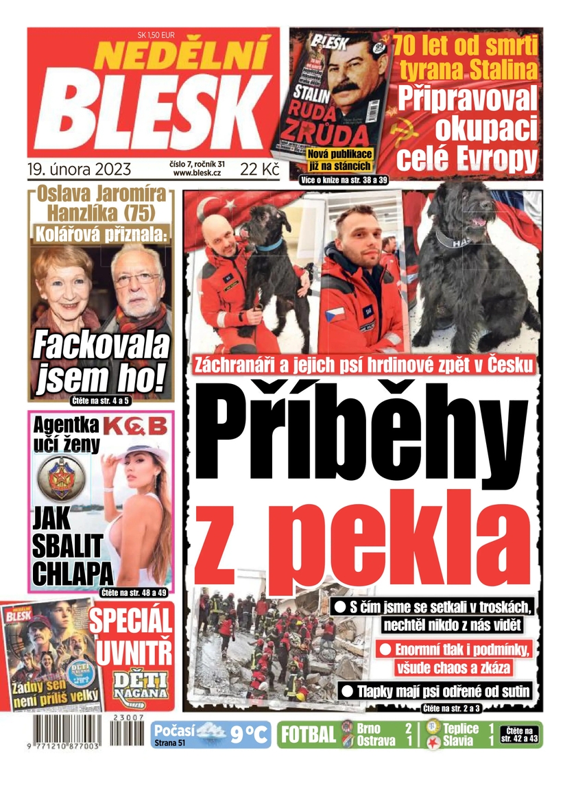 E-magazín NEDĚLNÍ BLESK - 7/2023 - CZECH NEWS CENTER a. s.