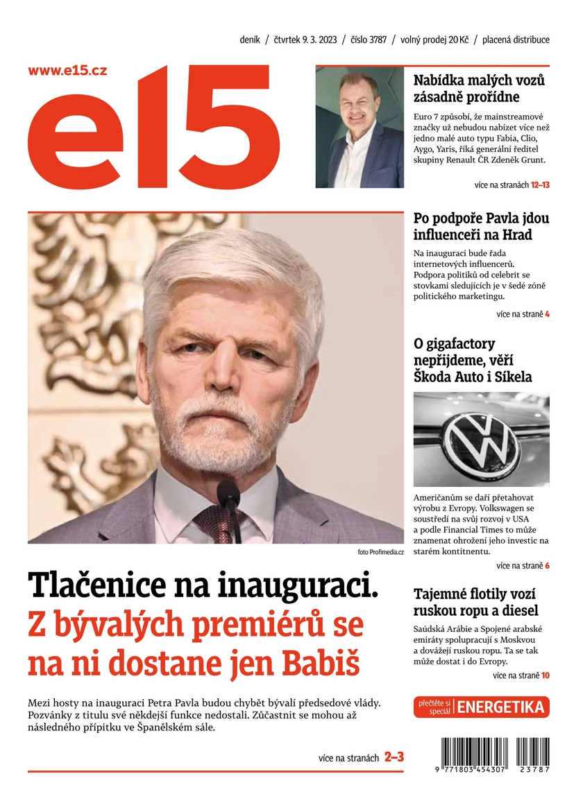 E-magazín E15 - 9.3.2023 - CZECH NEWS CENTER a. s.