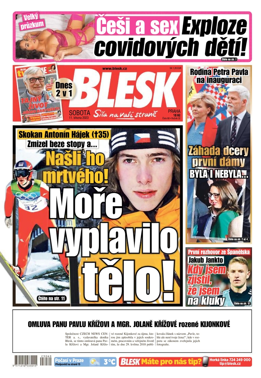 E-magazín BLESK - 11.3.2023 - CZECH NEWS CENTER a. s.