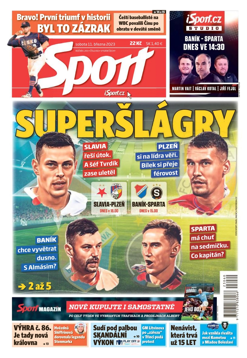 E-magazín Sport - 11.3.2023 - CZECH NEWS CENTER a. s.
