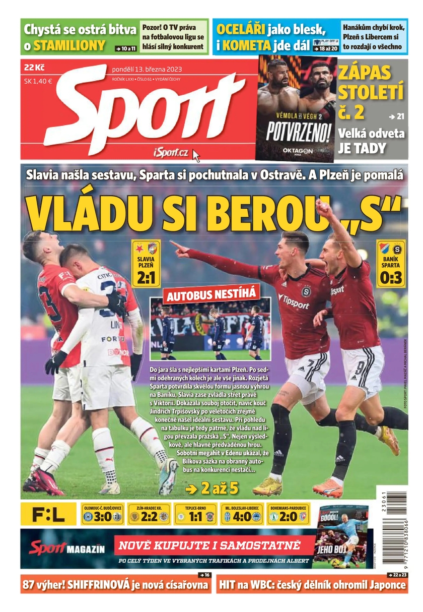E-magazín Sport - 13.3.2023 - CZECH NEWS CENTER a. s.