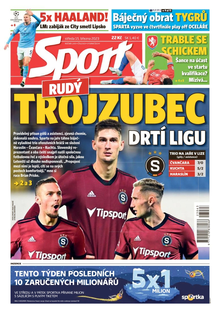 E-magazín Sport - 15.3.2023 - CZECH NEWS CENTER a. s.