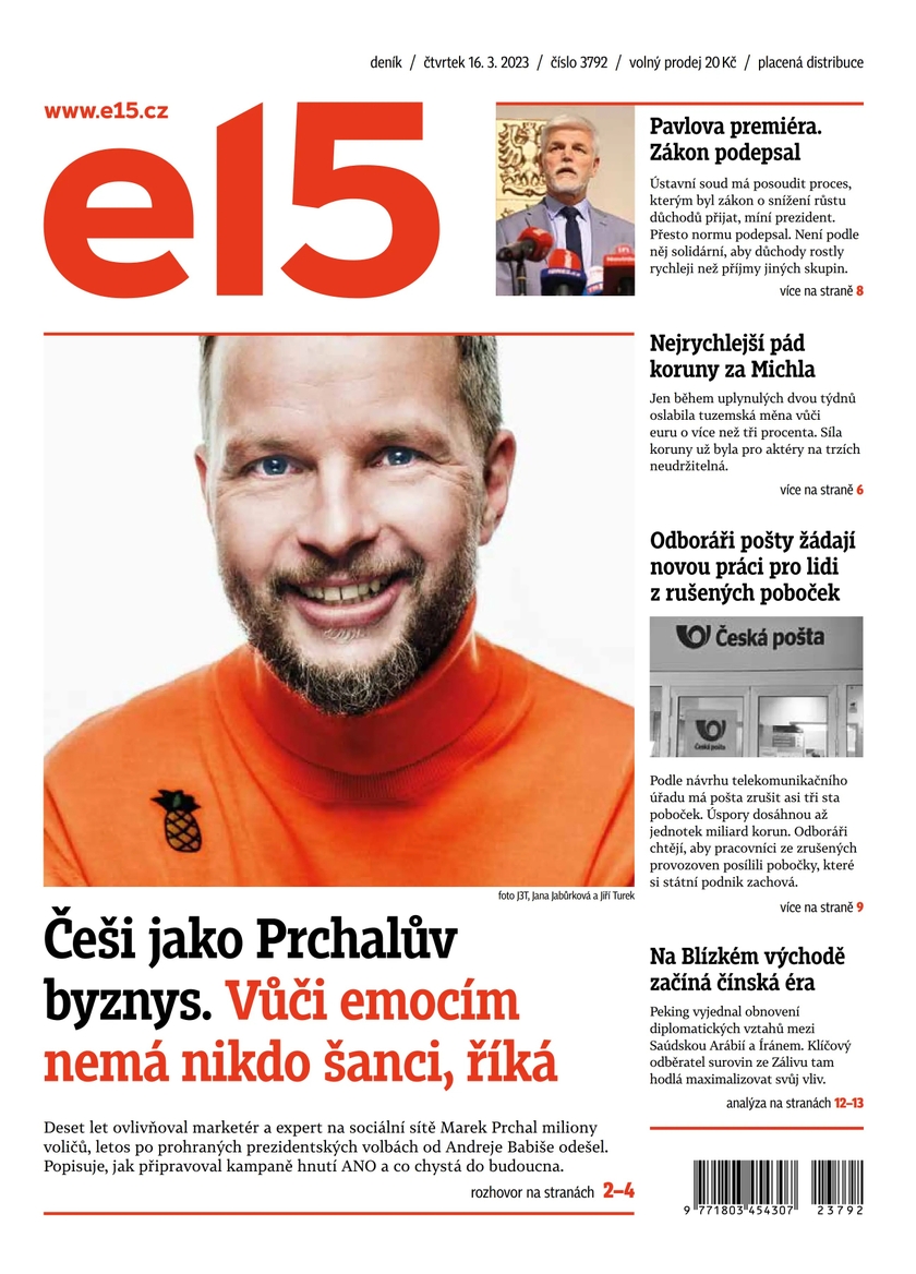 E-magazín E15 - 16.3.2023 - CZECH NEWS CENTER a. s.