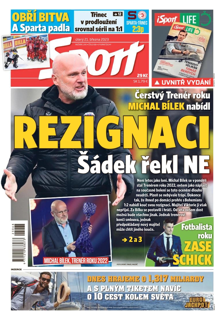 E-magazín Sport - 21.3.2023 - CZECH NEWS CENTER a. s.