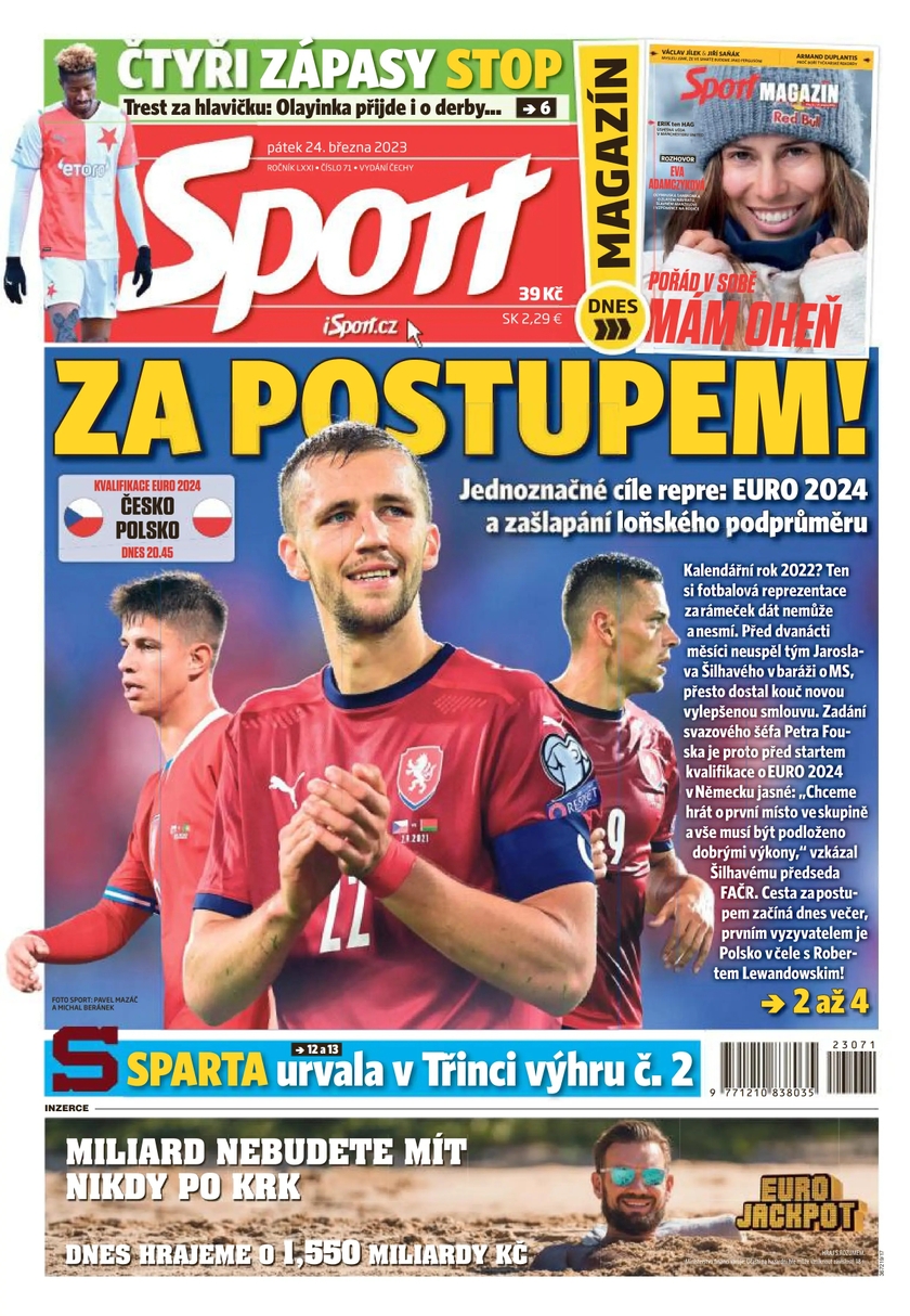 E-magazín Sport - 24.3.2023 - CZECH NEWS CENTER a. s.