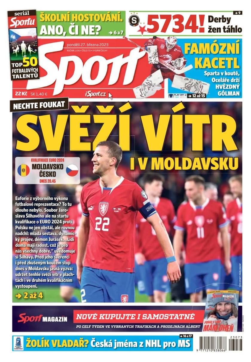 E-magazín Sport - 27.3.2023 - CZECH NEWS CENTER a. s.