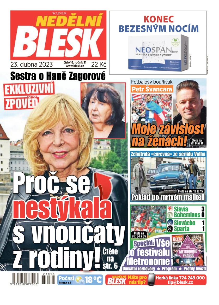 E-magazín NEDĚLNÍ BLESK - 16/2023 - CZECH NEWS CENTER a. s.