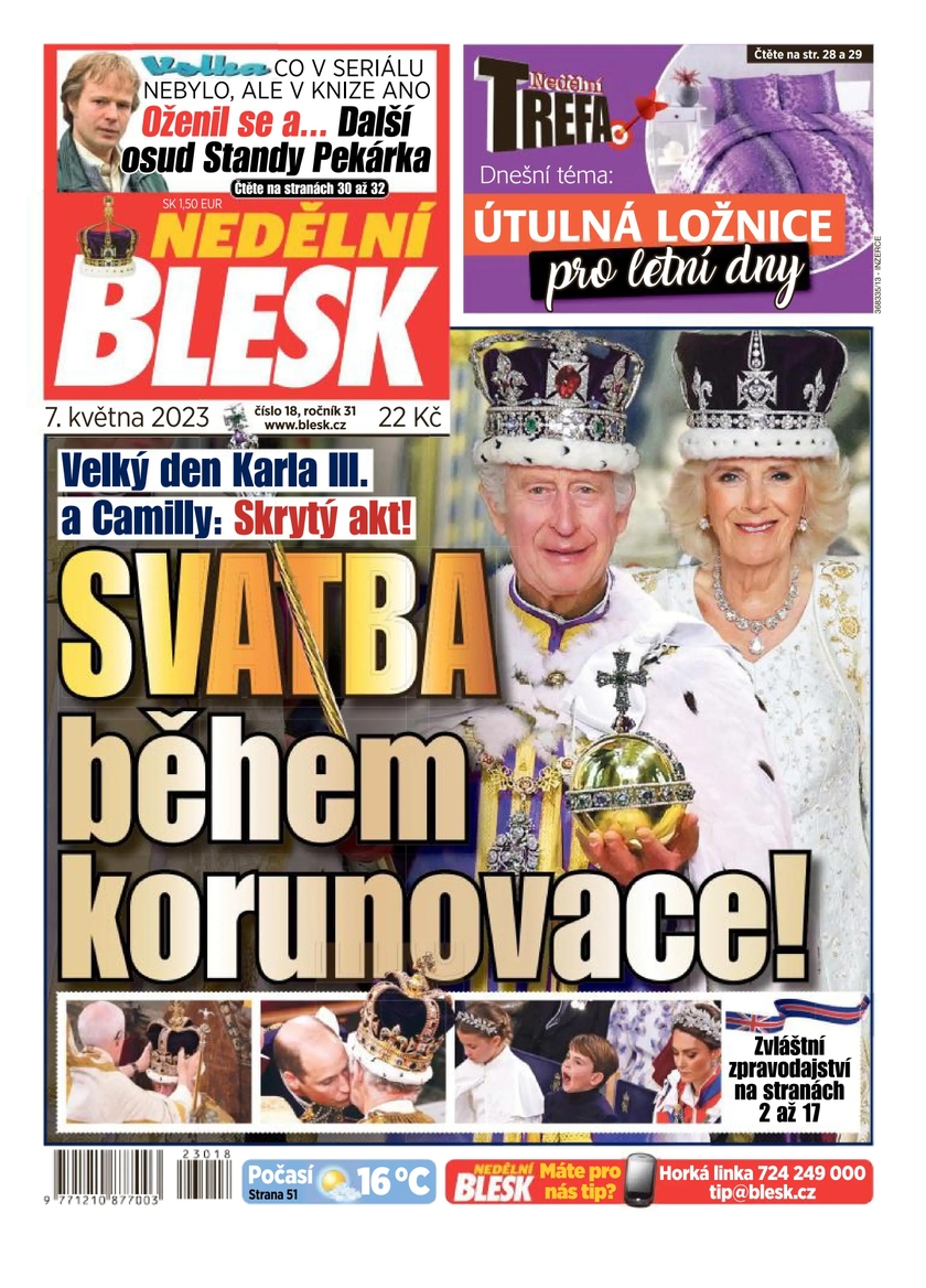 E-magazín NEDĚLNÍ BLESK - 18/2023 - CZECH NEWS CENTER a. s.