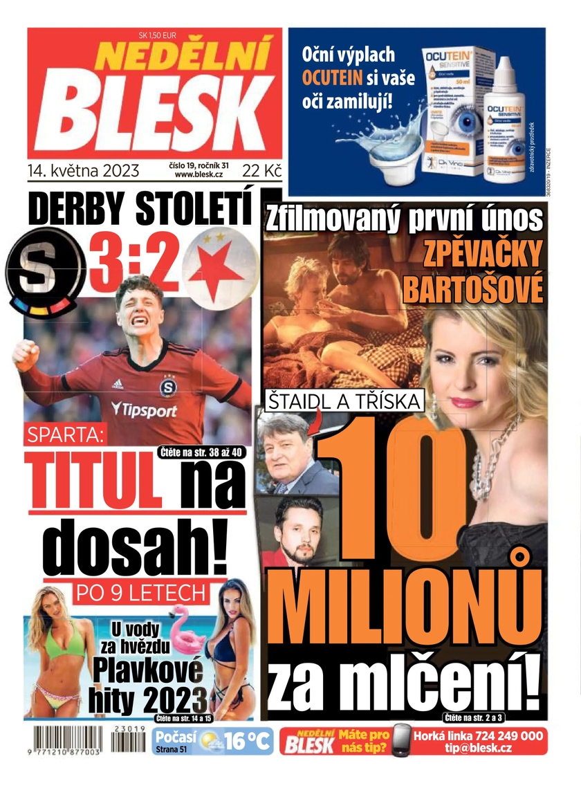 E-magazín NEDĚLNÍ BLESK - 19/2023 - CZECH NEWS CENTER a. s.