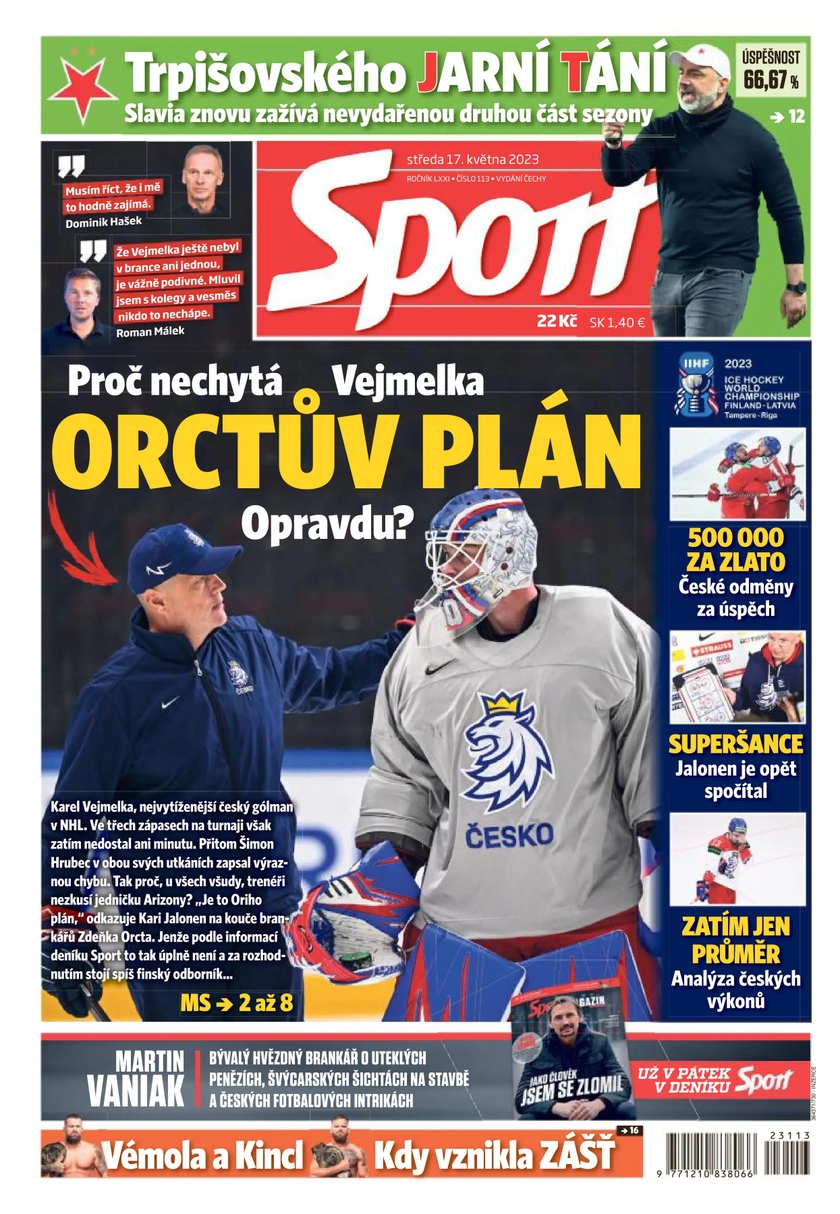 E-magazín Sport - 17.5.2023 - CZECH NEWS CENTER a. s.