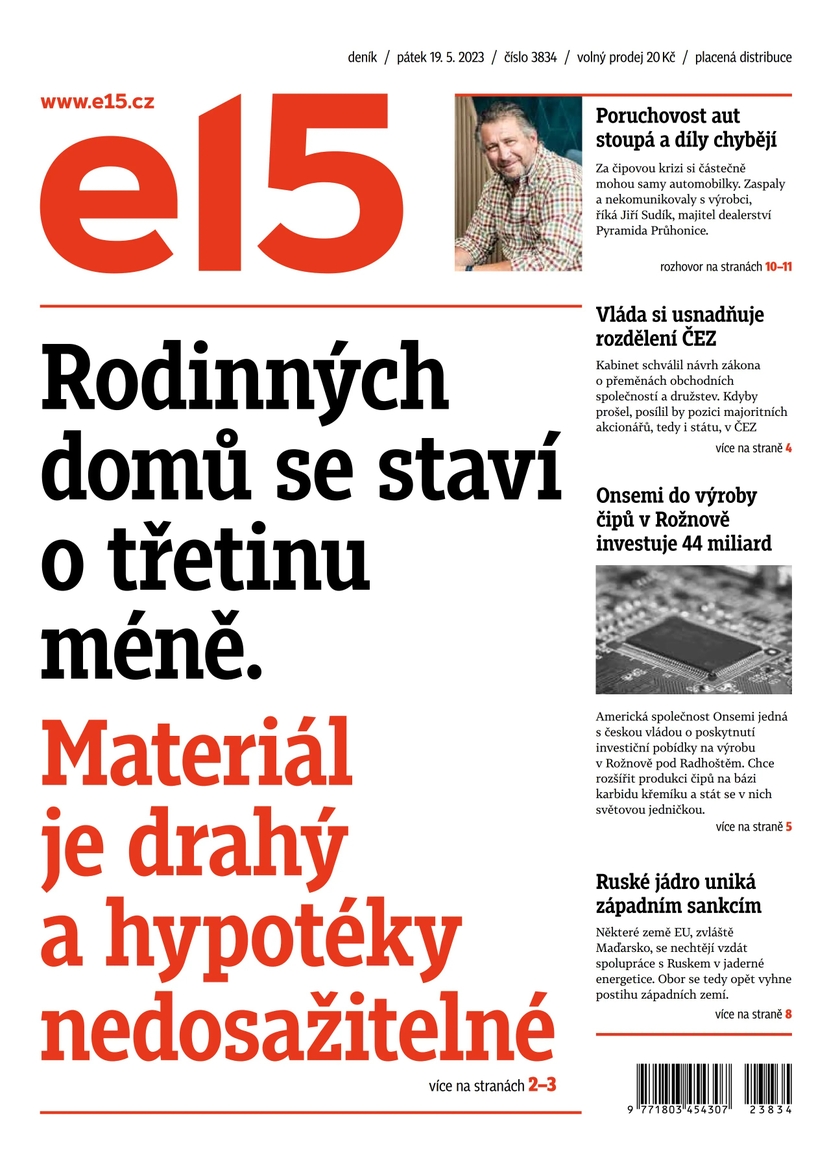 E-magazín E15 - 19.5.2023 - CZECH NEWS CENTER a. s.