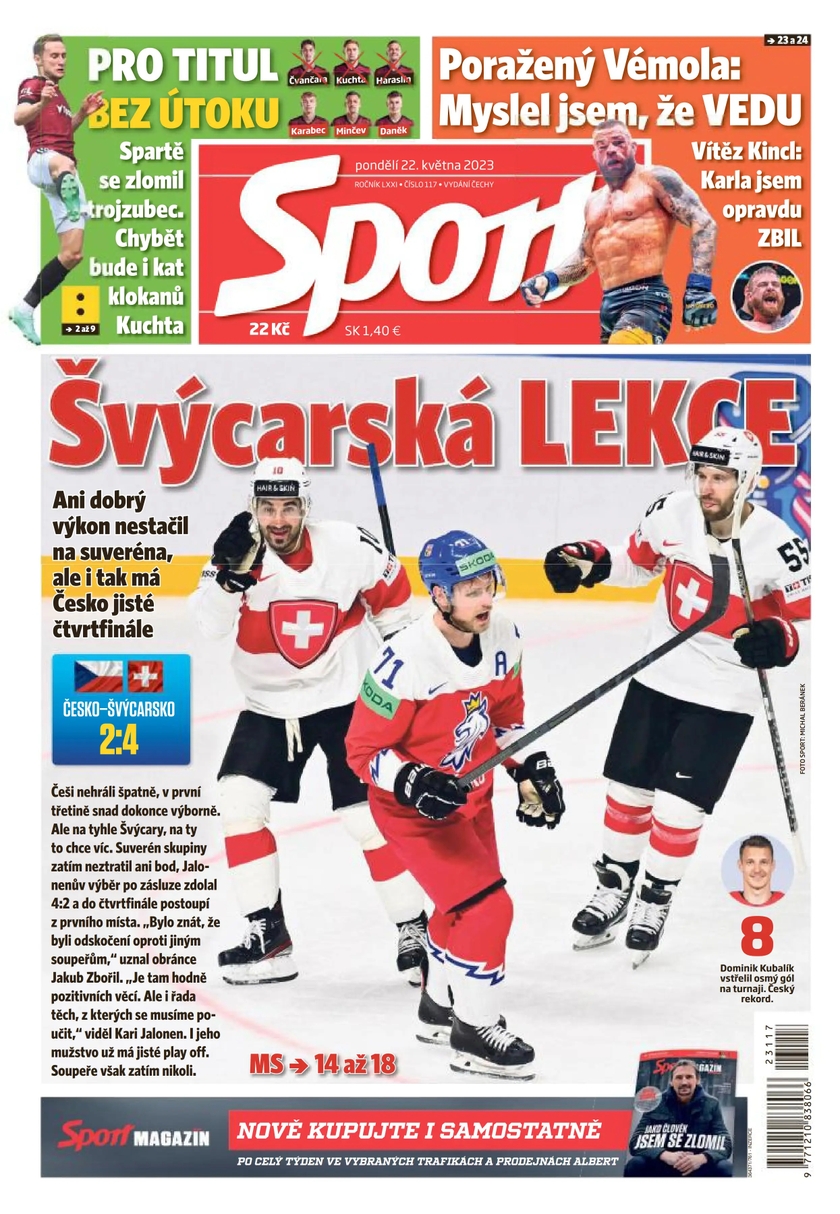 E-magazín Sport - 22.5.2023 - CZECH NEWS CENTER a. s.