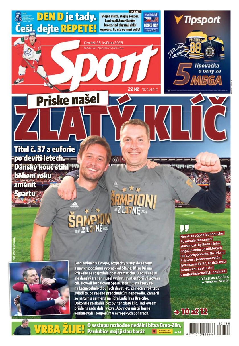 E-magazín Sport - 25.5.2023 - CZECH NEWS CENTER a. s.