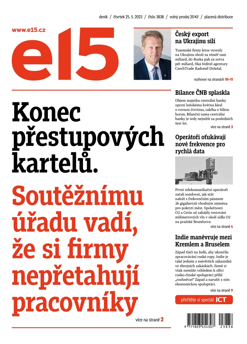 E-magazín E15 - 25.5.2023 - CZECH NEWS CENTER a. s.