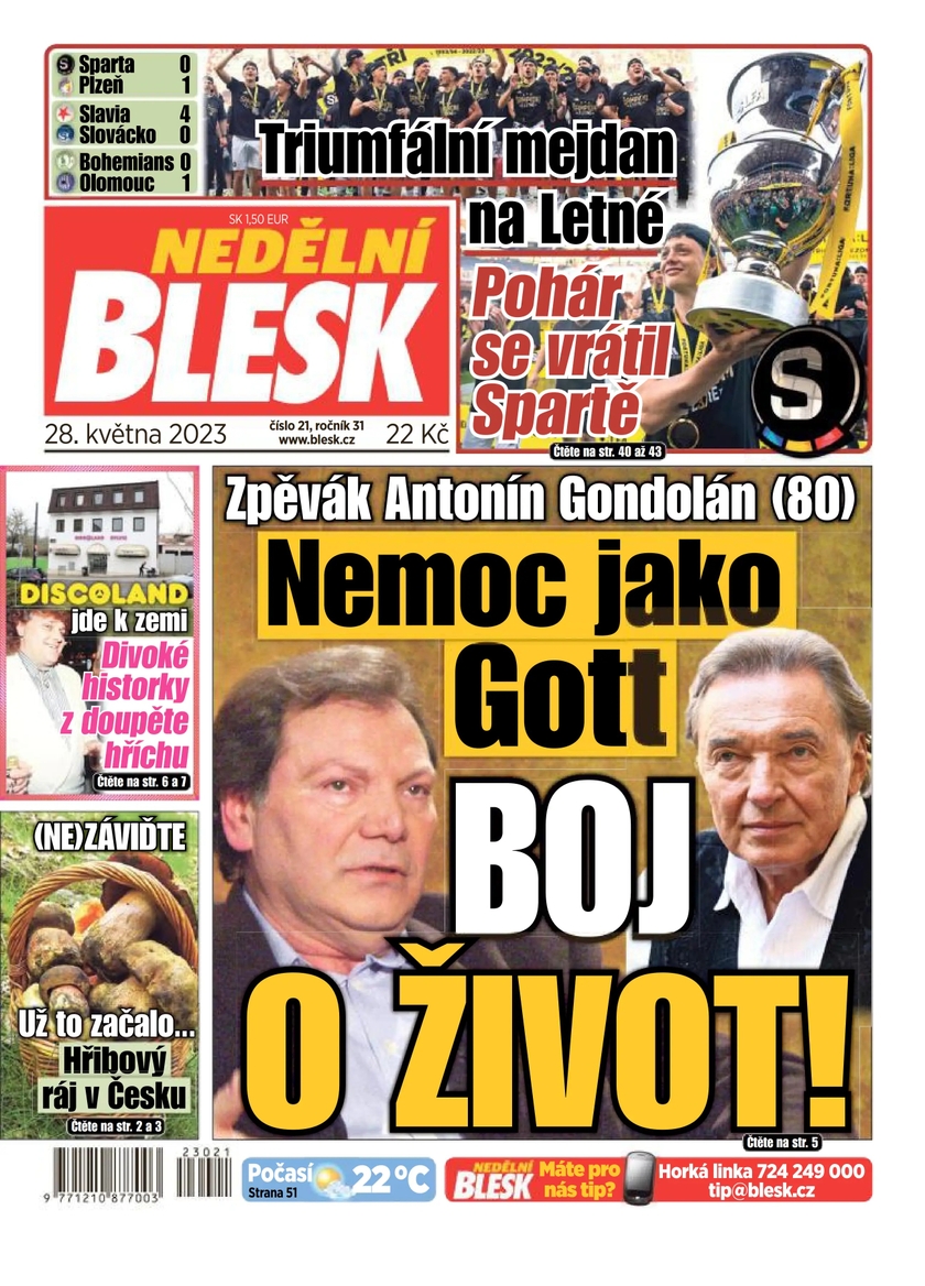 E-magazín NEDĚLNÍ BLESK - 21/2023 - CZECH NEWS CENTER a. s.