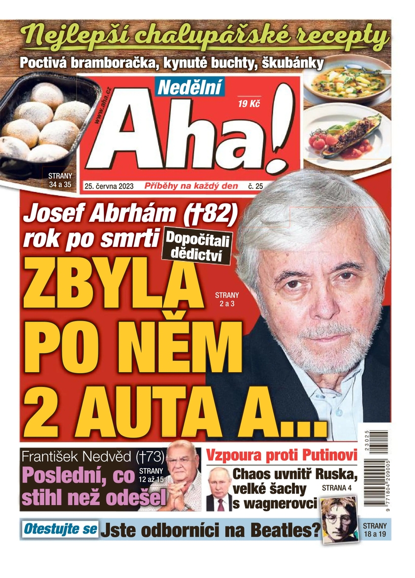 E-magazín Nedělní Aha! - 25/2023 - CZECH NEWS CENTER a. s.