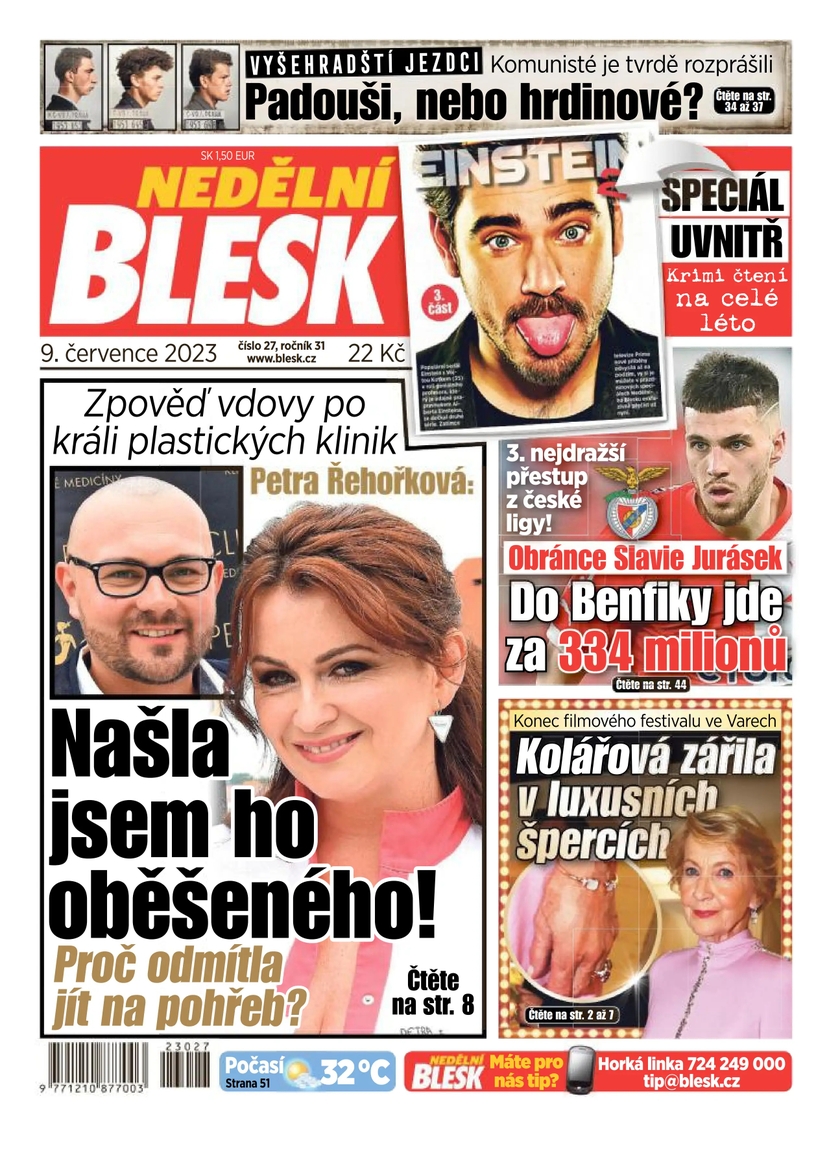 E-magazín NEDĚLNÍ BLESK - 27/2023 - CZECH NEWS CENTER a. s.