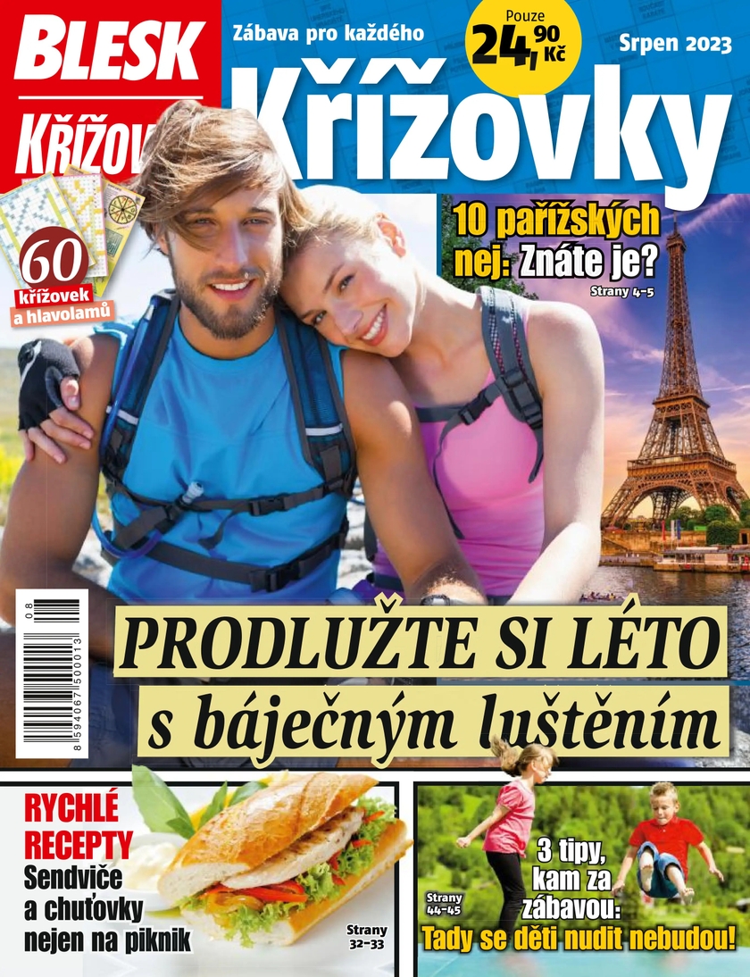 E-magazín BLESK KŘÍŽOVKY - 8/2023 - CZECH NEWS CENTER a. s.