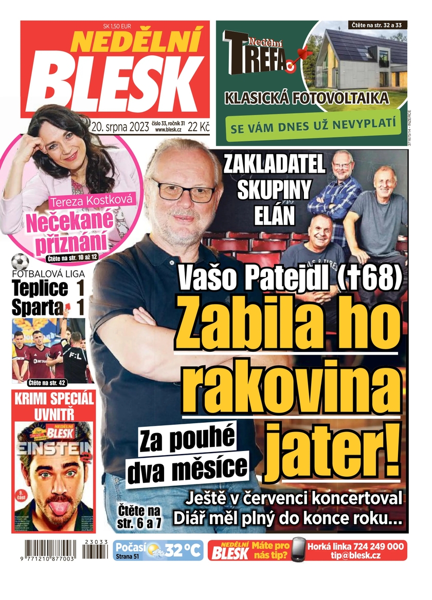E-magazín NEDĚLNÍ BLESK - 33/2023 - CZECH NEWS CENTER a. s.