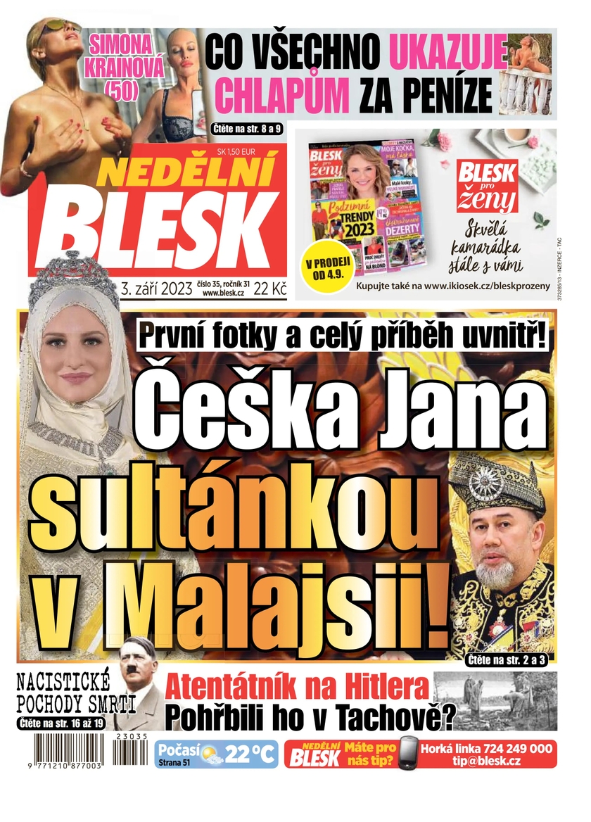 E-magazín NEDĚLNÍ BLESK - 35/2023 - CZECH NEWS CENTER a. s.