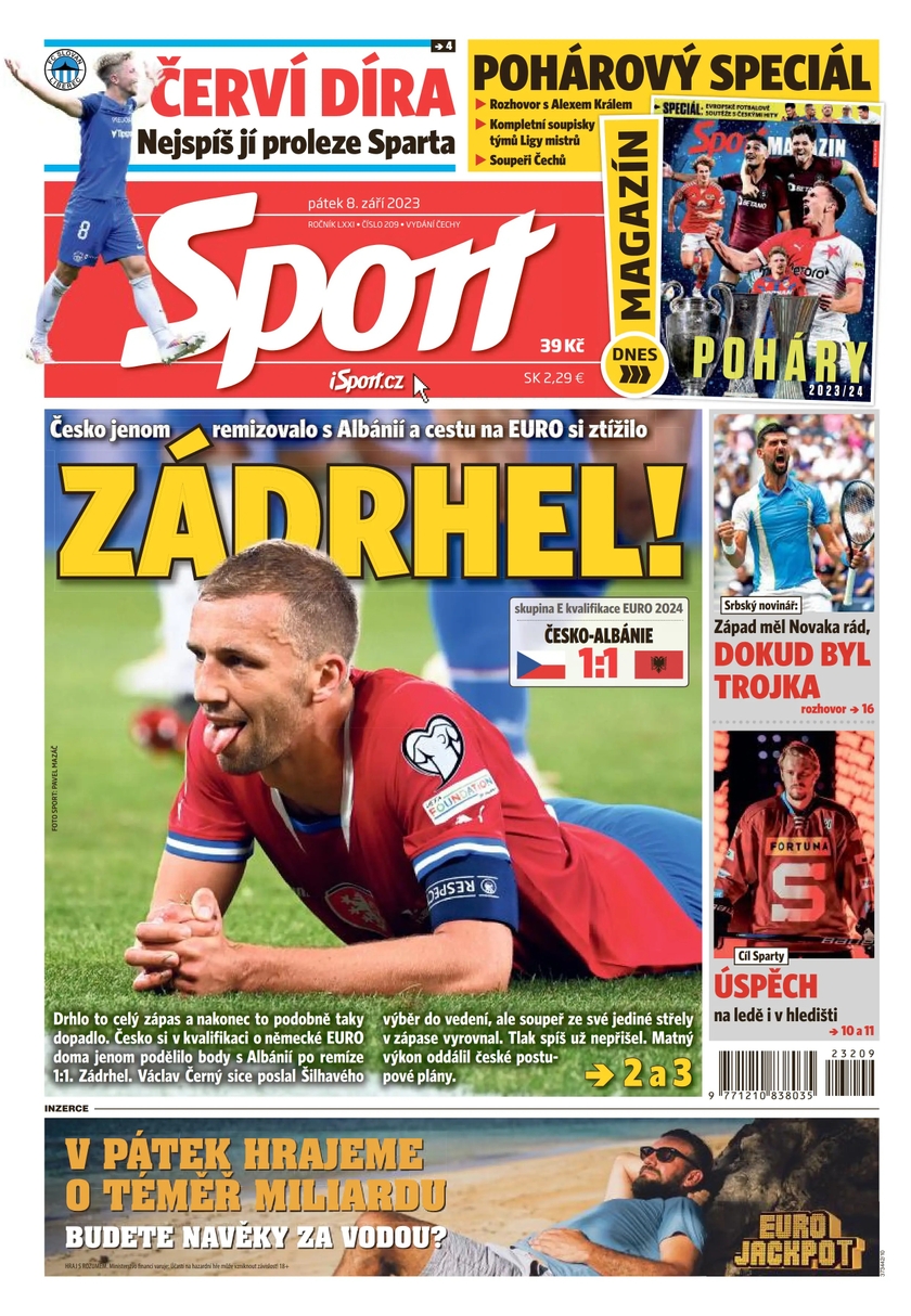 E-magazín Sport - 8.9.2023 - CZECH NEWS CENTER a. s.