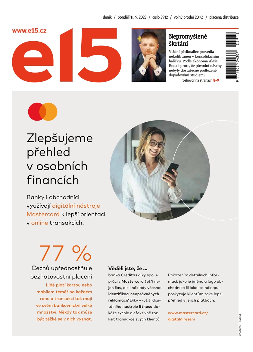 E-magazín e15 - 11.9.2023 - CZECH NEWS CENTER a. s.